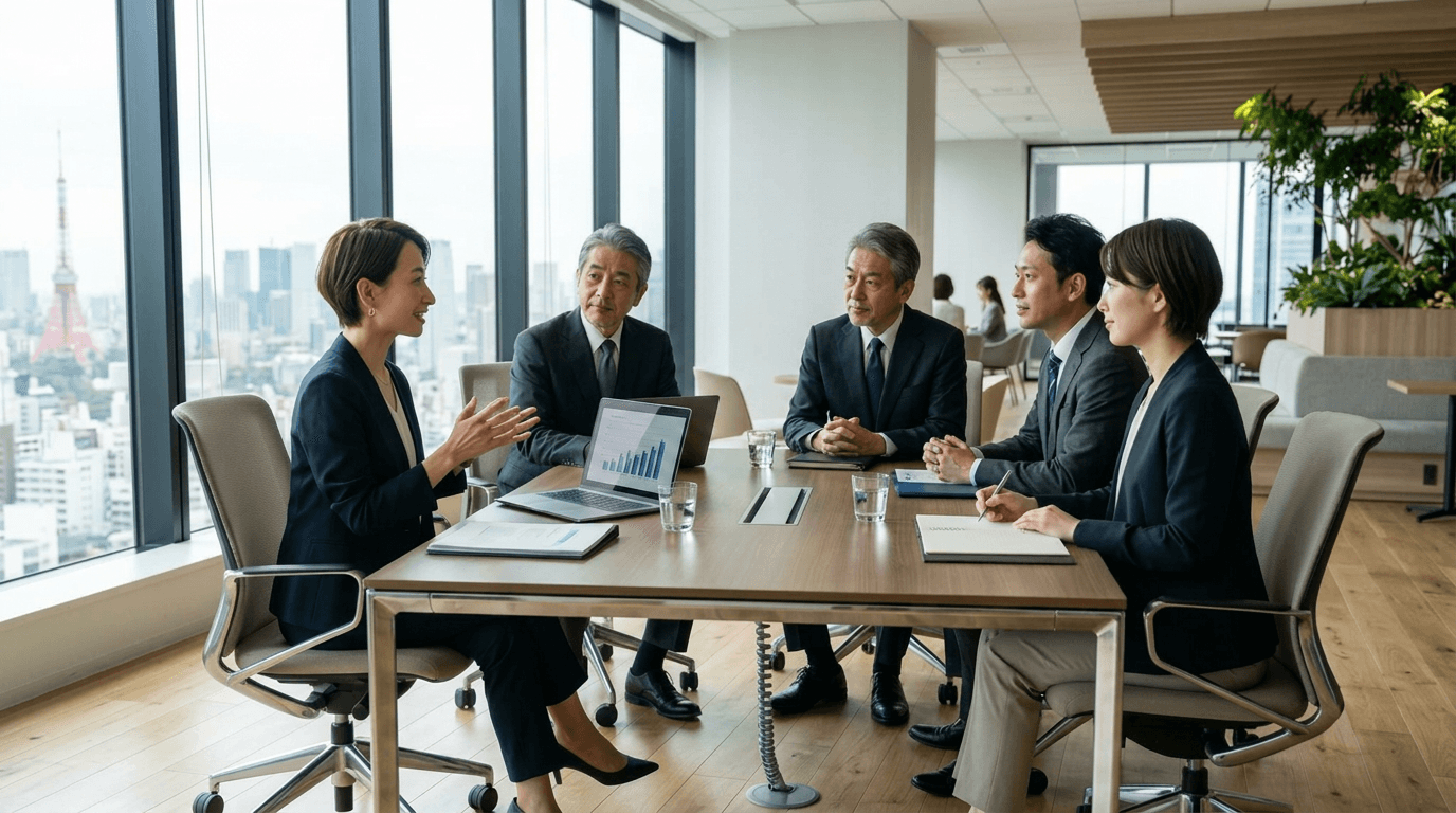 AI顧問サービス common - ビジネスコンサルティングの様子